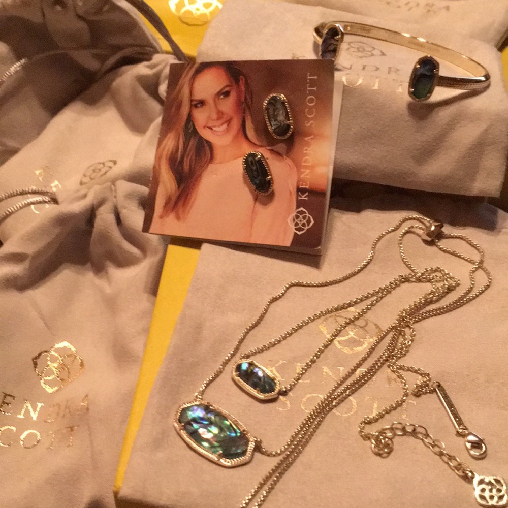 Kendra Scott 5 piece abalone bundle